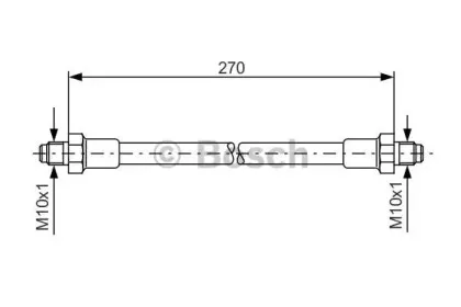 1 987 476 389 BOSCH Тормозной шланг 1 987 476 389 BOSCH Тормозной шланг