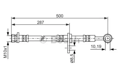 1 987 476 526 BOSCH Тормозной шланг 1 987 476 526 BOSCH Тормозной шланг