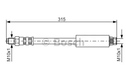 1 987 476 598 BOSCH Тормозной шланг 1 987 476 598 BOSCH Тормозной шланг