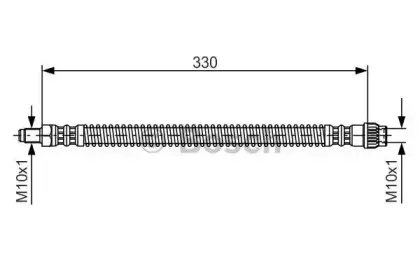 1 987 476 672 BOSCH Тормозной шланг 1 987 476 672 BOSCH Тормозной шланг