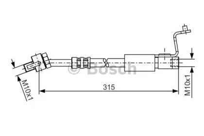 1 987 476 812 BOSCH Тормозной шланг 1 987 476 812 BOSCH Тормозной шланг