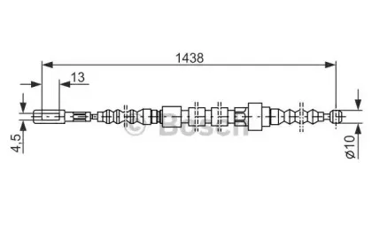 1 987 477 061 BOSCH Трос, стояночная тормозная система 1 987 477 061 BOSCH Трос, стояночная тормозная система