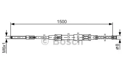 1 987 477 168 BOSCH Трос, стояночная тормозная система 1 987 477 168 BOSCH Трос, стояночная тормозная система