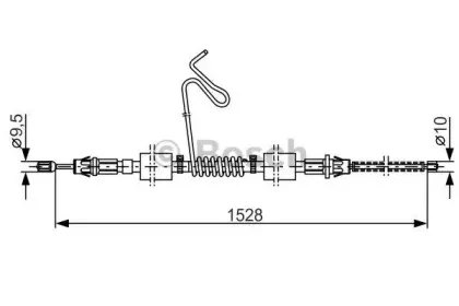 1 987 477 178 BOSCH Трос, стояночная тормозная система 1 987 477 178 BOSCH Трос, стояночная тормозная система