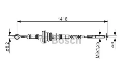 1 987 477 326 BOSCH Трос, стояночная тормозная система 1 987 477 326 BOSCH Трос, стояночная тормозная система