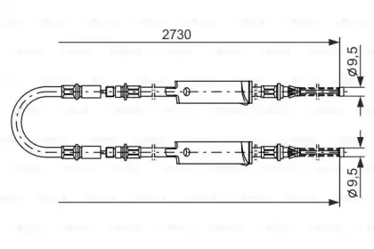 1 987 477 370 BOSCH Трос, стояночная тормозная система 1 987 477 370 BOSCH Трос, стояночная тормозная система