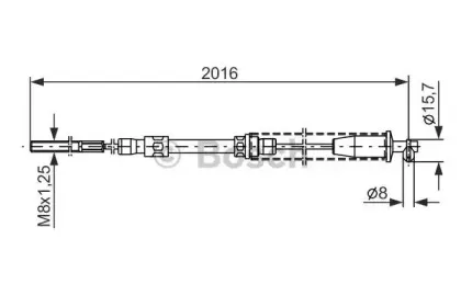1 987 477 377 BOSCH Трос, стояночная тормозная система 1 987 477 377 BOSCH Трос, стояночная тормозная система