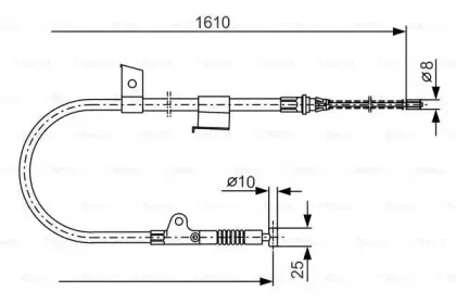 1 987 477 399 BOSCH Трос, стояночная тормозная система 1 987 477 399 BOSCH Трос, стояночная тормозная система