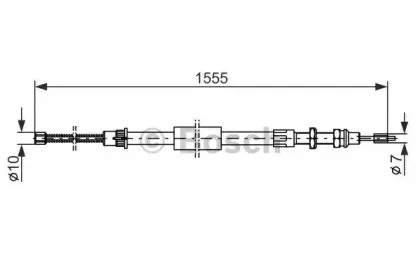 1 987 477 452 BOSCH Трос, стояночная тормозная система 1 987 477 452 BOSCH Трос, стояночная тормозная система