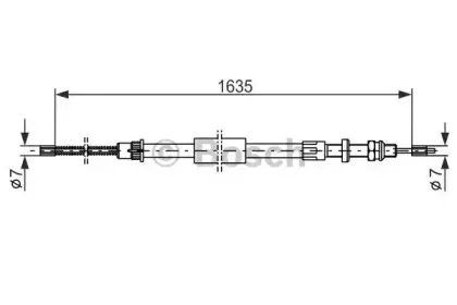 1 987 477 455 BOSCH Трос, стояночная тормозная система 1 987 477 455 BOSCH Трос, стояночная тормозная система