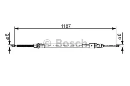 1 987 477 472 BOSCH Трос, стояночная тормозная система 1 987 477 472 BOSCH Трос, стояночная тормозная система