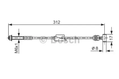 1 987 477 517 BOSCH Трос, стояночная тормозная система 1 987 477 517 BOSCH Трос, стояночная тормозная система