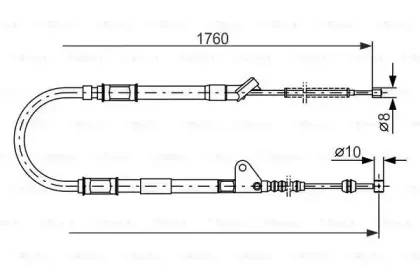 1 987 477 541 BOSCH Трос, стояночная тормозная система 1 987 477 541 BOSCH Трос, стояночная тормозная система