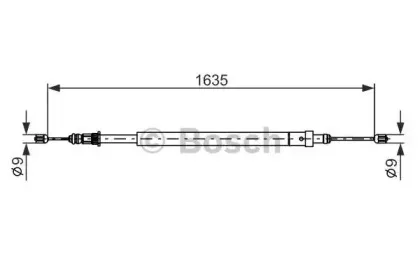 1 987 477 582 BOSCH Трос, стояночная тормозная система 1 987 477 582 BOSCH Трос, стояночная тормозная система