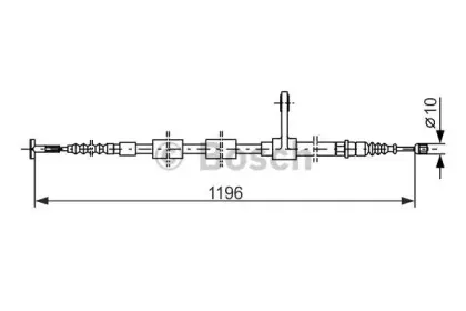 1 987 477 621 BOSCH Трос, стояночная тормозная система 1 987 477 621 BOSCH Трос, стояночная тормозная система
