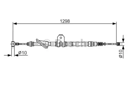 1 987 477 726 BOSCH Трос, стояночная тормозная система 1 987 477 726 BOSCH Трос, стояночная тормозная система