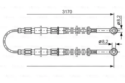 1 987 477 792 BOSCH Трос, стояночная тормозная система 1 987 477 792 BOSCH Трос, стояночная тормозная система