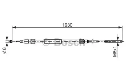 1 987 477 821 BOSCH Трос, стояночная тормозная система 1 987 477 821 BOSCH Трос, стояночная тормозная система