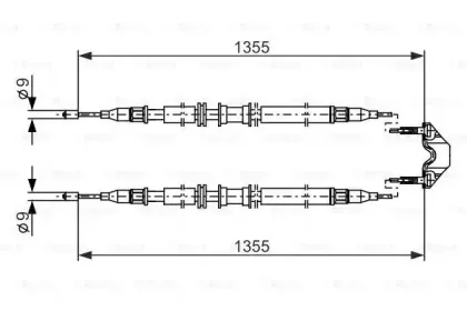 1 987 477 868 BOSCH Трос, стояночная тормозная система 1 987 477 868 BOSCH Трос, стояночная тормозная система