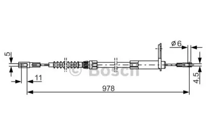 1 987 477 900 BOSCH Трос, стояночная тормозная система 1 987 477 900 BOSCH Трос, стояночная тормозная система