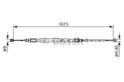 1 987 477 947 BOSCH Трос, стояночная тормозная система 1 987 477 947 BOSCH Трос, стояночная тормозная система