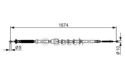 1 987 477 976 BOSCH Трос, стояночная тормозная система 1 987 477 976 BOSCH Трос, стояночная тормозная система
