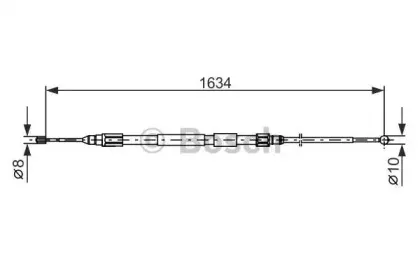 1 987 477 988 BOSCH Трос, стояночная тормозная система 1 987 477 988 BOSCH Трос, стояночная тормозная система
