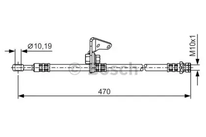 1 987 481 319 BOSCH Тормозной шланг 1 987 481 319 BOSCH Тормозной шланг