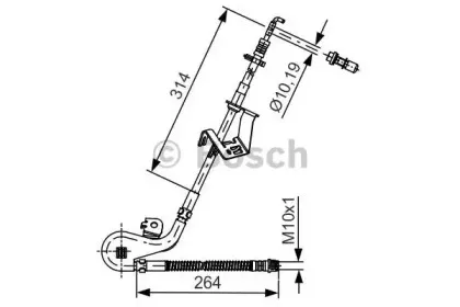 1 987 481 428 BOSCH Тормозной шланг 1 987 481 428 BOSCH Тормозной шланг