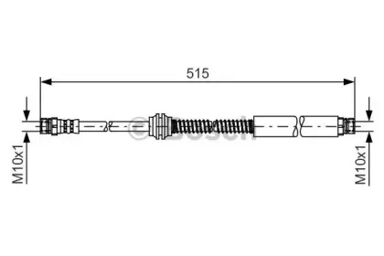 1 987 481 447 BOSCH Тормозной шланг 1 987 481 447 BOSCH Тормозной шланг