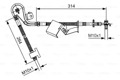 1 987 481 469 BOSCH Тормозной шланг 1 987 481 469 BOSCH Тормозной шланг