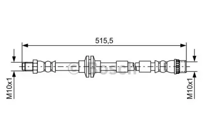 1 987 481 733 BOSCH Тормозной шланг 1 987 481 733 BOSCH Тормозной шланг