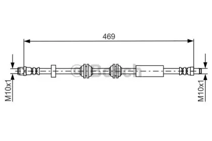 1 987 481 748 BOSCH Тормозной шланг 1 987 481 748 BOSCH Тормозной шланг