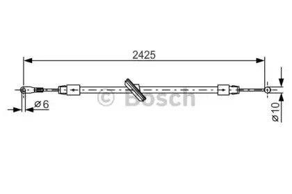 1 987 482 031 BOSCH Трос, стояночная тормозная система 1 987 482 031 BOSCH Трос, стояночная тормозная система