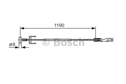1 987 482 043 BOSCH Трос, стояночная тормозная система 1 987 482 043 BOSCH Трос, стояночная тормозная система