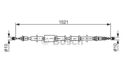 1 987 482 109 BOSCH Трос, стояночная тормозная система 1 987 482 109 BOSCH Трос, стояночная тормозная система