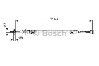 1 987 482 139 BOSCH Трос, стояночная тормозная система 1 987 482 139 BOSCH Трос, стояночная тормозная система
