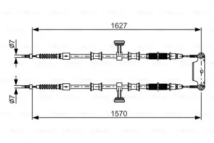 1 987 482 147 BOSCH Трос, стояночная тормозная система 1 987 482 147 BOSCH Трос, стояночная тормозная система