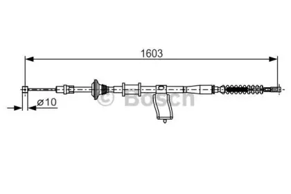 1 987 482 174 BOSCH Трос, стояночная тормозная система 1 987 482 174 BOSCH Трос, стояночная тормозная система