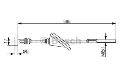 1 987 482 259 BOSCH Трос, стояночная тормозная система 1 987 482 259 BOSCH Трос, стояночная тормозная система