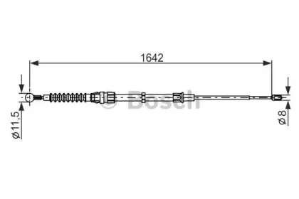 1 987 482 267 BOSCH Трос, стояночная тормозная система 1 987 482 267 BOSCH Трос, стояночная тормозная система