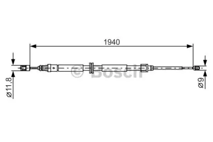 1 987 482 325 BOSCH Трос, стояночная тормозная система 1 987 482 325 BOSCH Трос, стояночная тормозная система