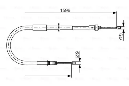 1 987 482 334 BOSCH Трос, стояночная тормозная система 1 987 482 334 BOSCH Трос, стояночная тормозная система