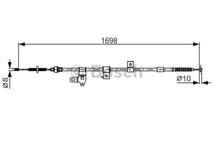1 987 482 346 BOSCH Трос, стояночная тормозная система 1 987 482 346 BOSCH Трос, стояночная тормозная система