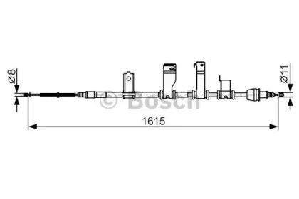1 987 482 349 BOSCH Трос, стояночная тормозная система 1 987 482 349 BOSCH Трос, стояночная тормозная система