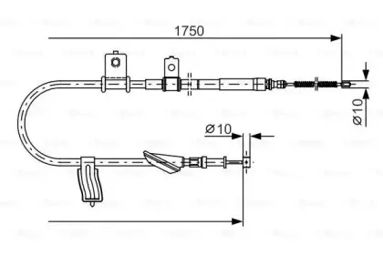 1 987 482 352 BOSCH Трос, стояночная тормозная система 1 987 482 352 BOSCH Трос, стояночная тормозная система