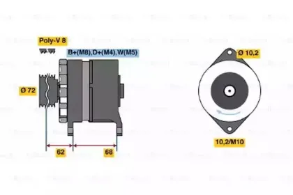 6033GB3033 BOSCH Генератор 6033GB3033 BOSCH Генератор