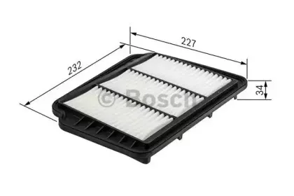 F 026 400 407 BOSCH Воздушный фильтр F 026 400 407 BOSCH Воздушный фильтр