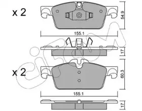 822-916-0 CIFAM Комплект тормозных колодок, дисковый тормоз 822-916-0 CIFAM Комплект тормозных колодок, дисковый тормоз