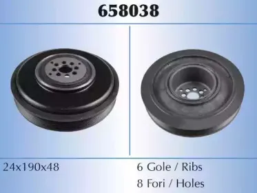 658038 MALÒ Ременный шкив, коленчатый вал 658038 MALÒ Ременный шкив, коленчатый вал